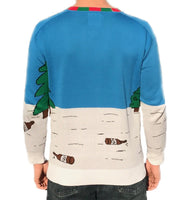 SALE ~ Unisex Adult Funny Drunk Santa and Reindeer Ugly Christmas Sweater Knit Shirt