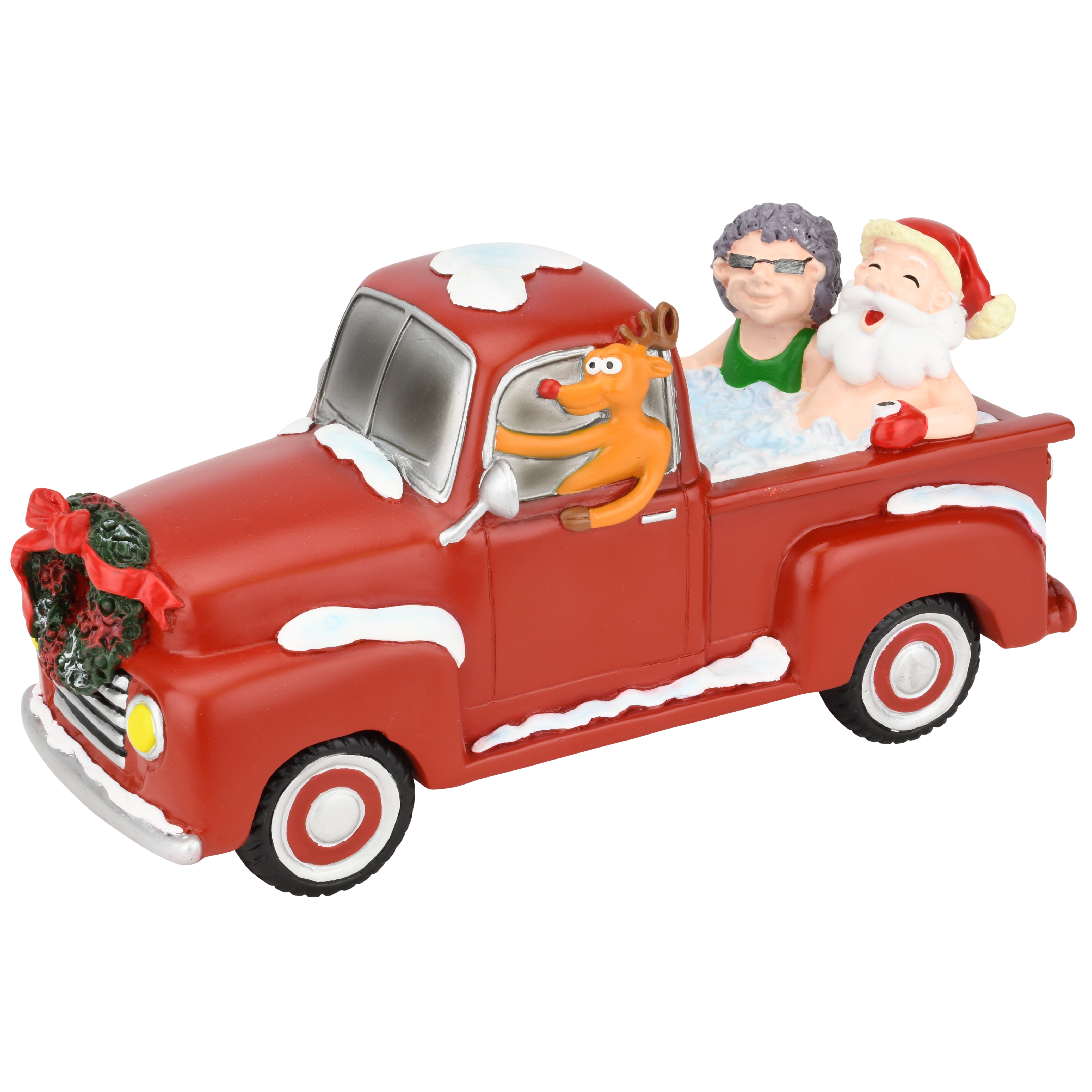 30% Off Sale! - Santa and Mrs. Claus Partying Pickup Truck 'Hillbilly' Hot Tub 8