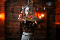 Witch Hat with Spider Halloween Ornament