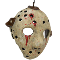 Bloody Hockey Mask Halloween Ornament Scary Decoration