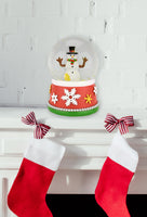funny snowman snow globe