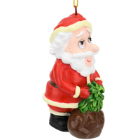 Green Christmas Funny Weed Christmas Ornament