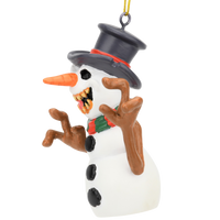 Evil Snowman Halloween Horror Christmas Ornaments