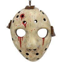 Bloody Hockey Mask Halloween Ornament Scary Decoration