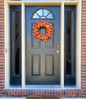 Jack-O-Lantern Pumpkin Halloween Wreath Decoration