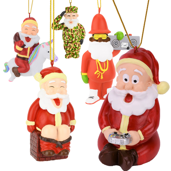Santa ornaments
