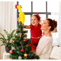 Hilarious Rubber Chicken Christmas Tree Topper - Large 14"  DEAL of the WEEK!