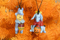 
              Winnie The Pooh and Eeyore Dressed up as Each Other for Trick or Treating Cute Halloween Ornaments
            