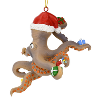 
              Christmas Kraken Sea Creature Ornament Octopus / Giant Squid
            