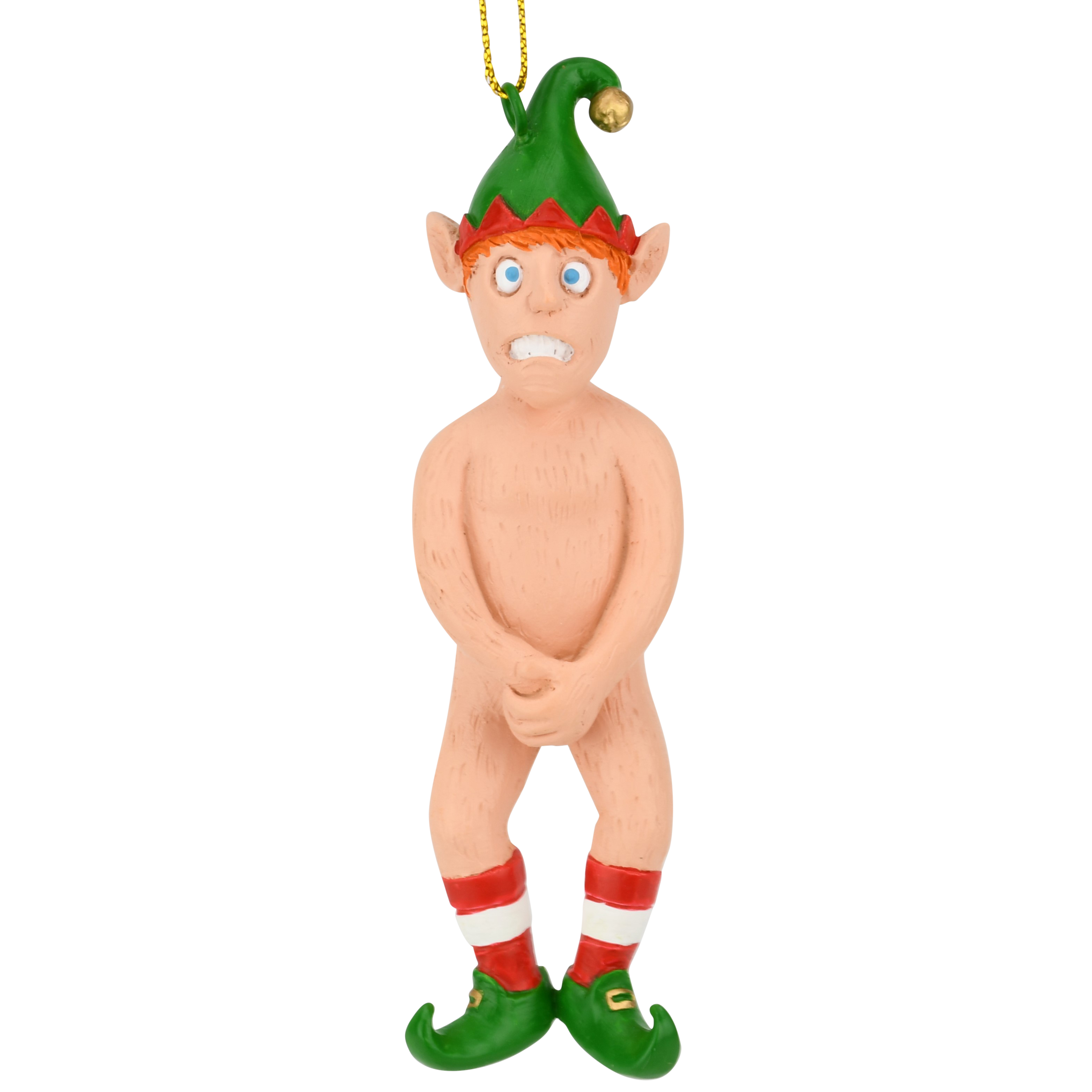 Funny Naked Elf Inappropriate Christmas Ornaments