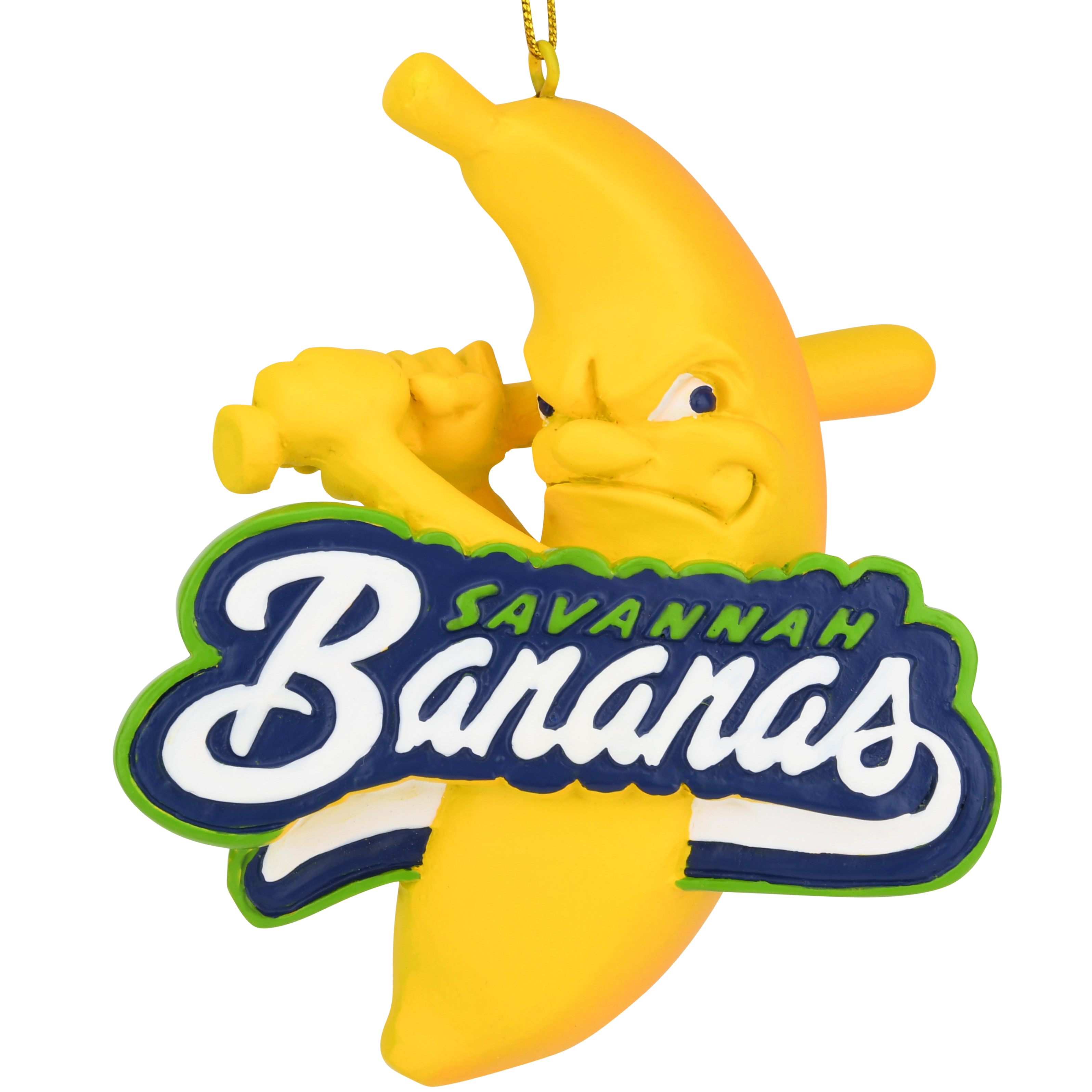 Tree Buddees x Savannah Bananas Logo Baseball Ornament