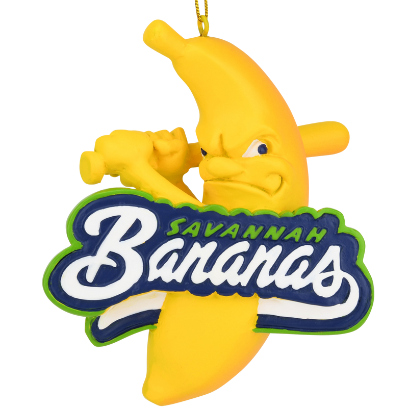 Tree Buddees x Savannah Bananas Logo Baseball Ornament