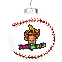 
              Tree Buddees x Party Animals Baseball 3D Shaped Glass Christmas Ornament
            