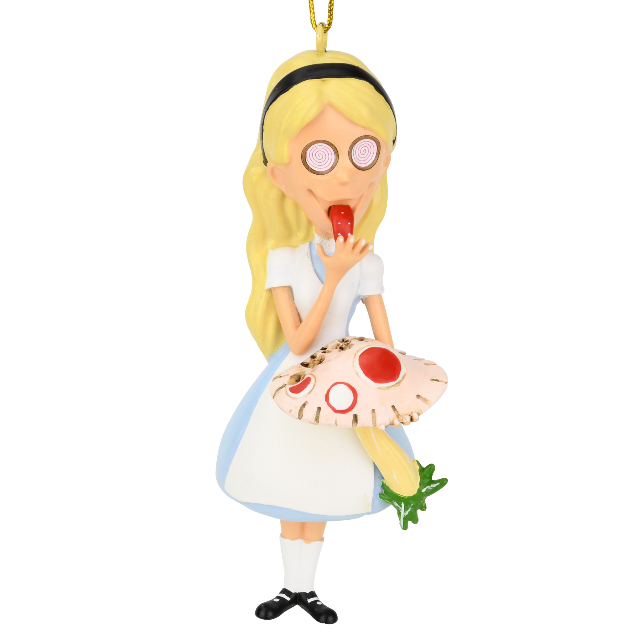 Alice in Wonderland Eating Magic Mushrooms Funny Christmas Ornaments| Tree  Buddees, image size:2048x2048