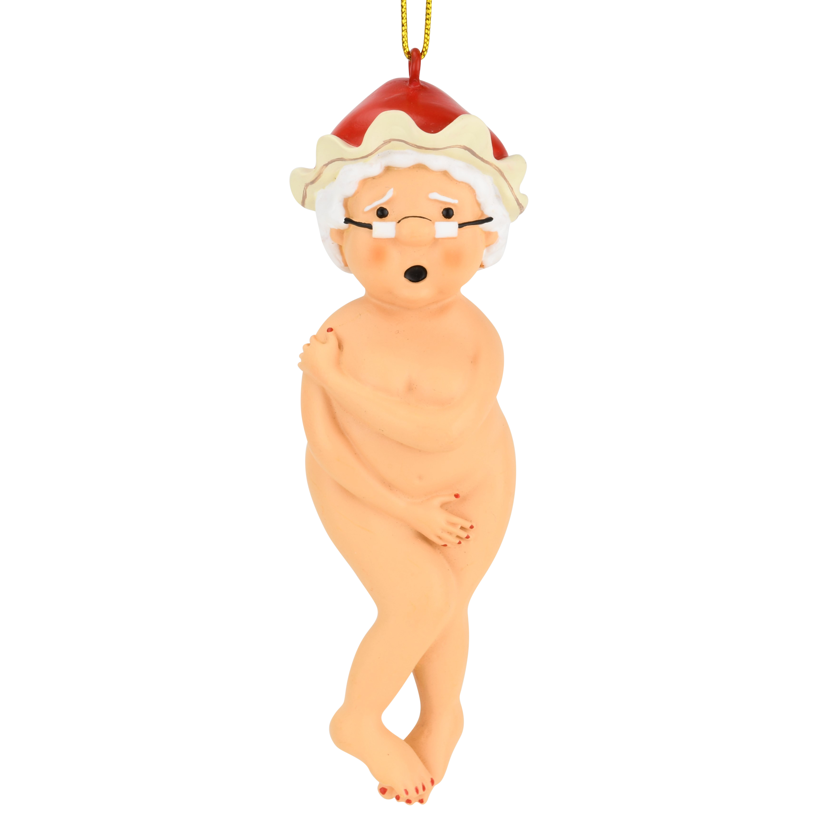 Naked Mrs. Claus Funny Nude Christmas Ornament Decoration