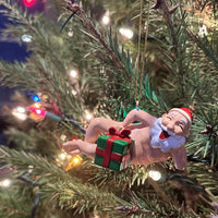 
              Seductive Santa Funny Naughty Christmas Ornament Decoration
            