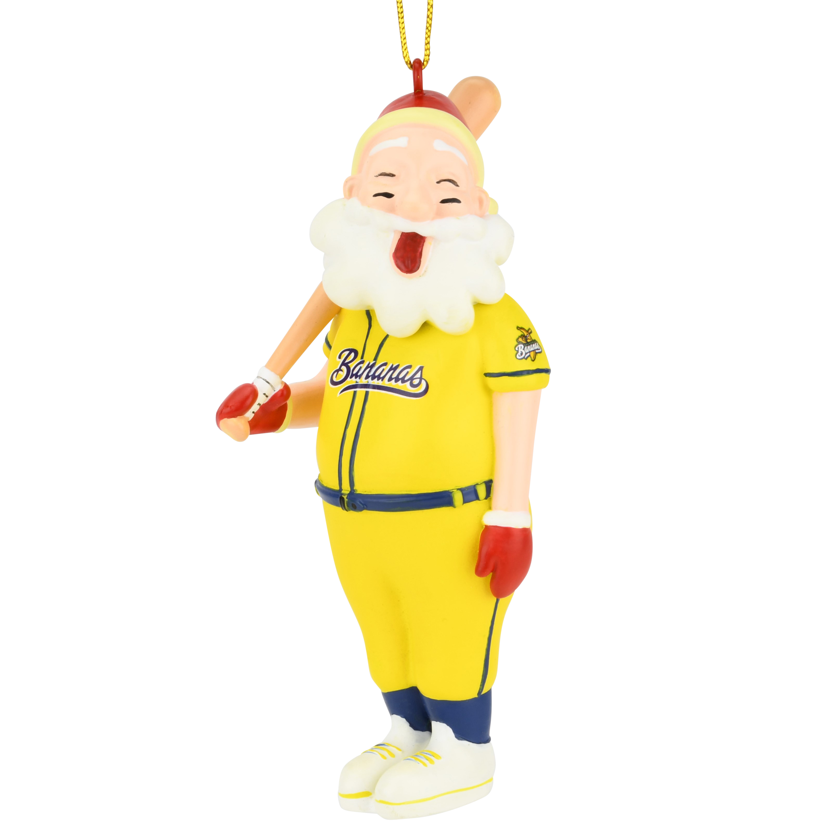 Tree Buddees x Savannah Bananas Banana Santa Baseball Ornament