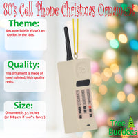 
              80's Cell Phone Resin Christmas Ornament
            