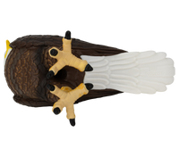 
              Bald Eagle Christmas Tree Topper - 10" Patriotic Holiday Decoration
            