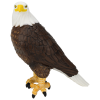 
              Bald Eagle Christmas Tree Topper - 10" Patriotic Holiday Decoration
            