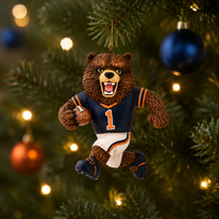 
              Football Playing Brown Bear Sports Collectable Christmas Ornament
            