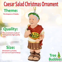 
              Caesar Salad Funny Play on Words Julius Caesar Christmas Ornament
            