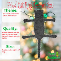 
              SALE - LED Light Up Fried Cat Rug Funny Christmas Lights Decoration
            