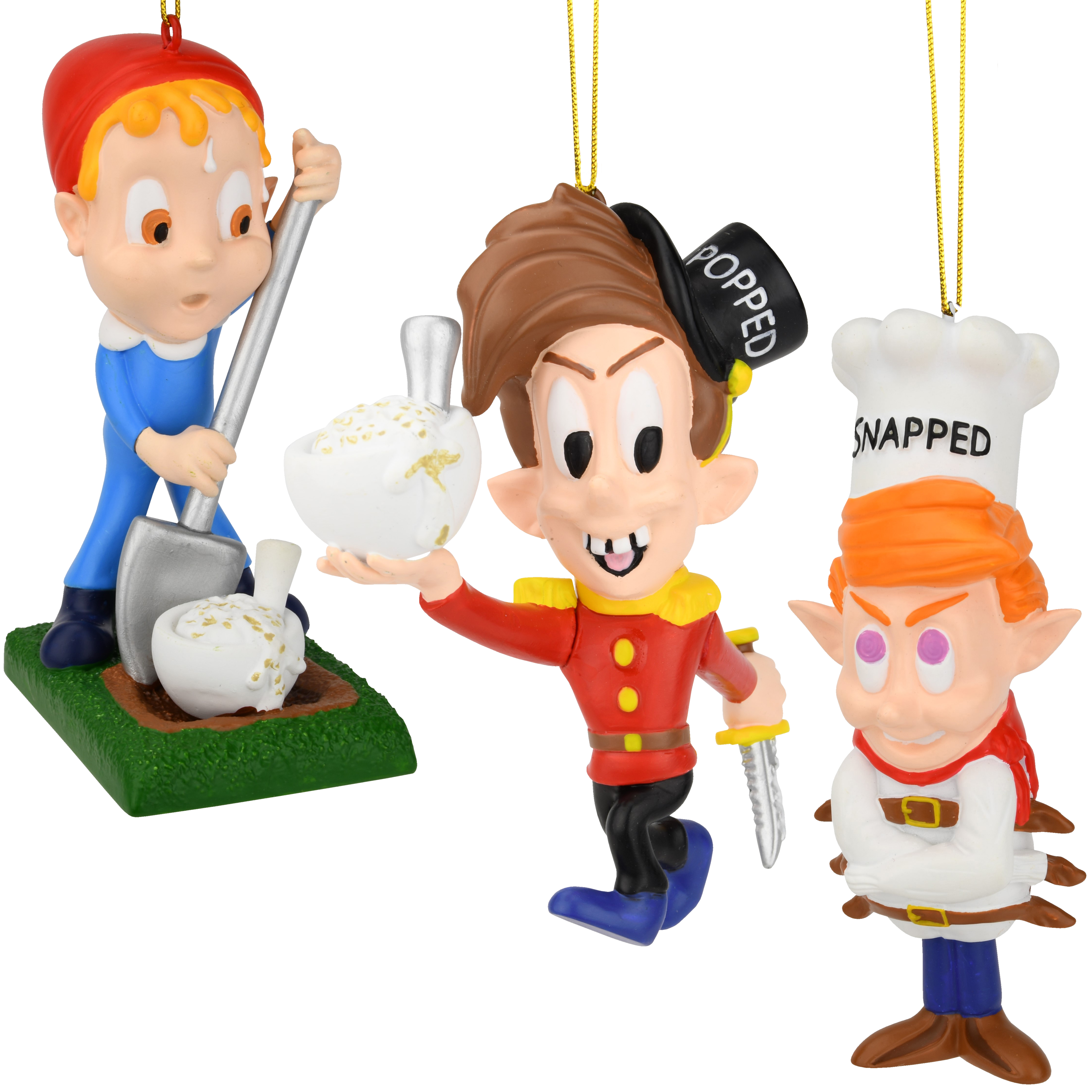 Cereal Killers Ornaments Funny Cereal Mascot Parody - 3 Pack