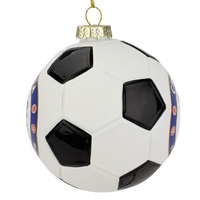 
              Tree Buddees x Chelsea F.C. Official Football Club Bauble Limited Edition Christmas Ornament - Glass Soccer Ball
            