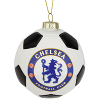Tree Buddees x Chelsea F.C. Official Football Club Bauble Limited Edition Christmas Ornament - Glass Soccer Ball