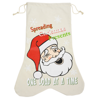 
              Funny Santa's Sack Christmas Bags for Gifts, Stocking Canvas Bag
            