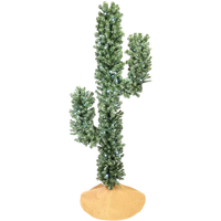
              Tree Buddees Pre-lit LED Lights Cactus Christmas Tree 6 Foot Tall (White Lights)
            
