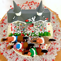 
              Tree Buddees x Kentucky Derby Snow Globe with Snow & Rose Petals
            