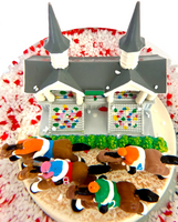 
              Tree Buddees x Kentucky Derby Snow Globe with Snow & Rose Petals
            