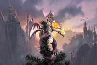 
              Purple Fire-Breathing Dragon Christmas Tree Topper - 11" Tall
            