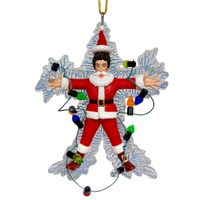 
              Santa Being Electrocuted Hilarious Christmas Ornament
            
