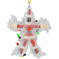 
              Santa Being Electrocuted Hilarious Christmas Ornament
            