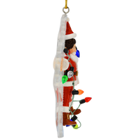 
              Santa Being Electrocuted Hilarious Christmas Ornament
            