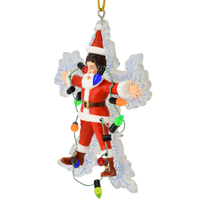 
              Santa Being Electrocuted Hilarious Christmas Ornament
            
