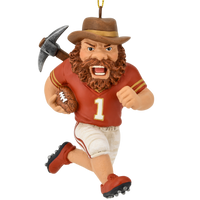 
              Football Playing Miner Sports Collectable Christmas Ornament
            