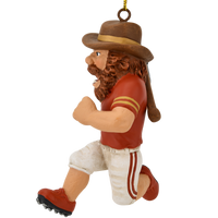 
              Football Playing Miner Sports Collectable Christmas Ornament
            