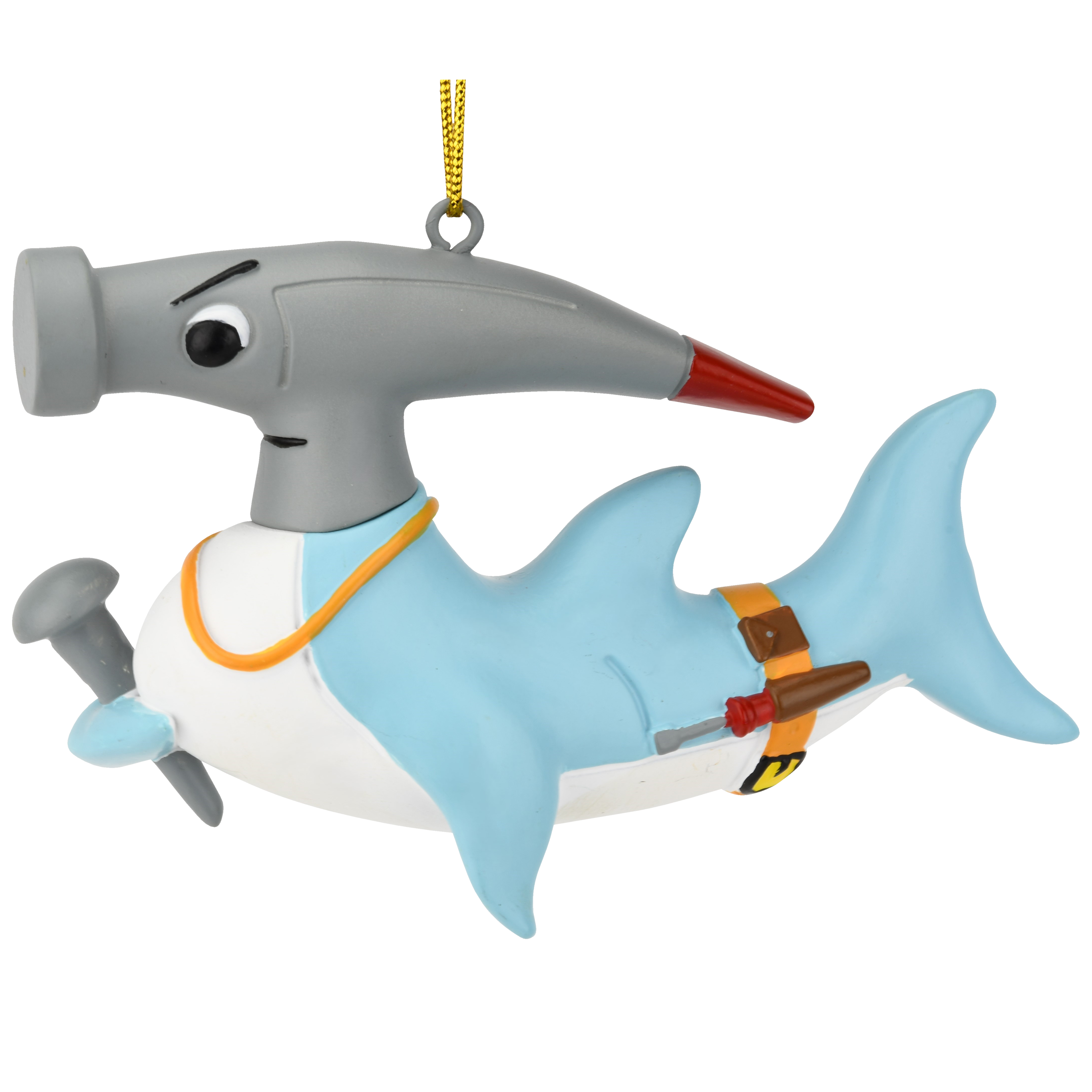 Hammerhead Shark Christmas Ornament Funny Play on Words