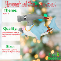 
              Hammerhead Shark Christmas Ornament Funny Play on Words
            