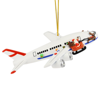 
              Santa Hit By Plane Funny Christmas Ornament Hilarious Decor
            