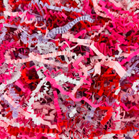 
              1 Pound of Valentine's Day Themed Crinkle Paper Shred for Gift Baskets and Packaging
            