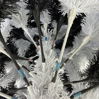 
              4 Foot Black and White Swirl Colored Artificial Christmas / Halloween Tree
            