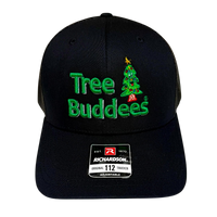 
              Tree Buddees Embroidered Mesh Snapback Hat - Black
            