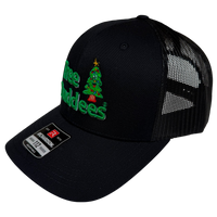 
              Tree Buddees Embroidered Mesh Snapback Hat - Black
            