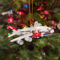 
              Santa Hit By Plane Funny Christmas Ornament Hilarious Decor
            
