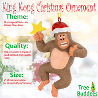 
              King Kong Climbing The Tree Large Christmas Ornament
            